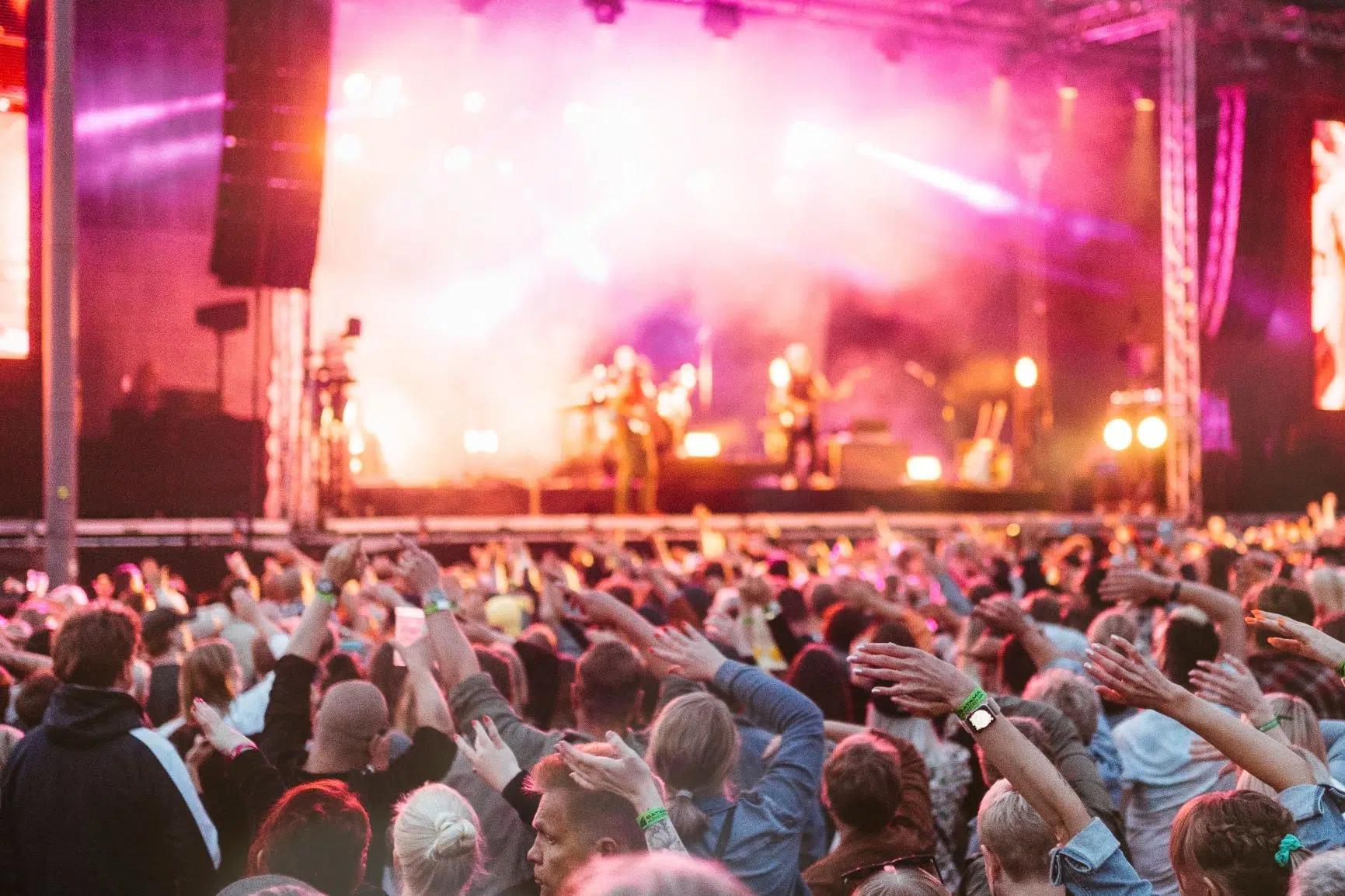 Yleisöä konsertissa