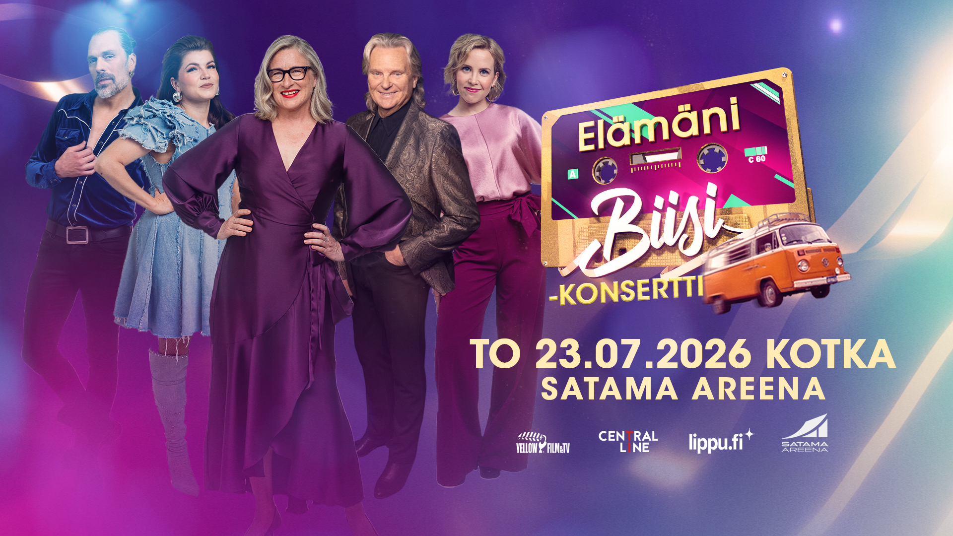 Elämäni biisi -konsertti Kotkan Satama Areenalla 23.7.2026