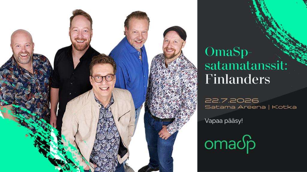 OmaSp-satamatanssit Finlanders Satama Areenalla Kotkan Meripäivillä 22.7.2026