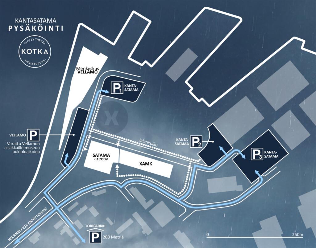 pysäköinti Satama Areena Kotka