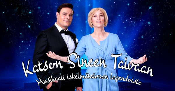 Suomen Musiikkiteatterin Katson sineen taivaan -musikaali Satama Areenalla 17.4.2026