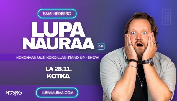 Sami Hedberg Lupa nauraa Kotkan Satama Areenalla 28.11.2026