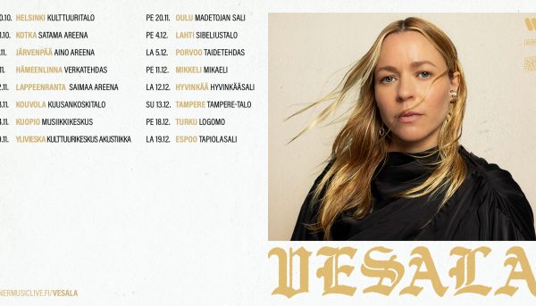 Vesala Laulumailla-konserttisalikiertue Kotka Satama Areena 31.10.2026