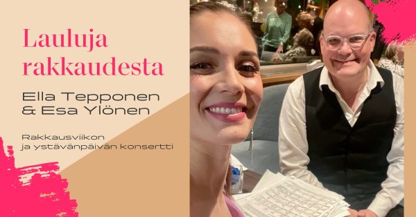 Lauluja rakkaudesta ystävänpäivä konsertti 14.2.2026